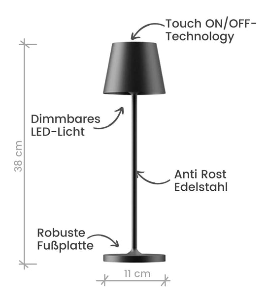 LUMELIA - kabellose Lampe